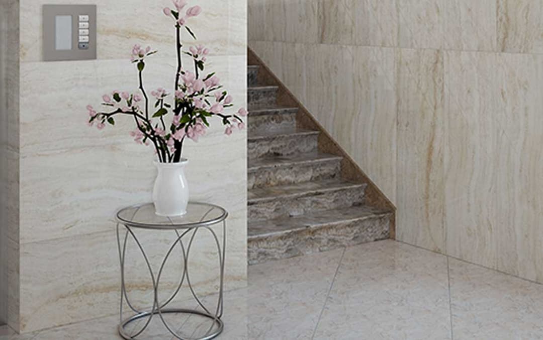 کاشی تراورتن عباس آباد کرم 40*120 کاشی پرسپولیس