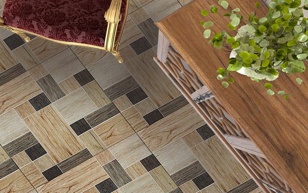 سرامیک دوبلکس کرم 50*50 کاشی گلچین