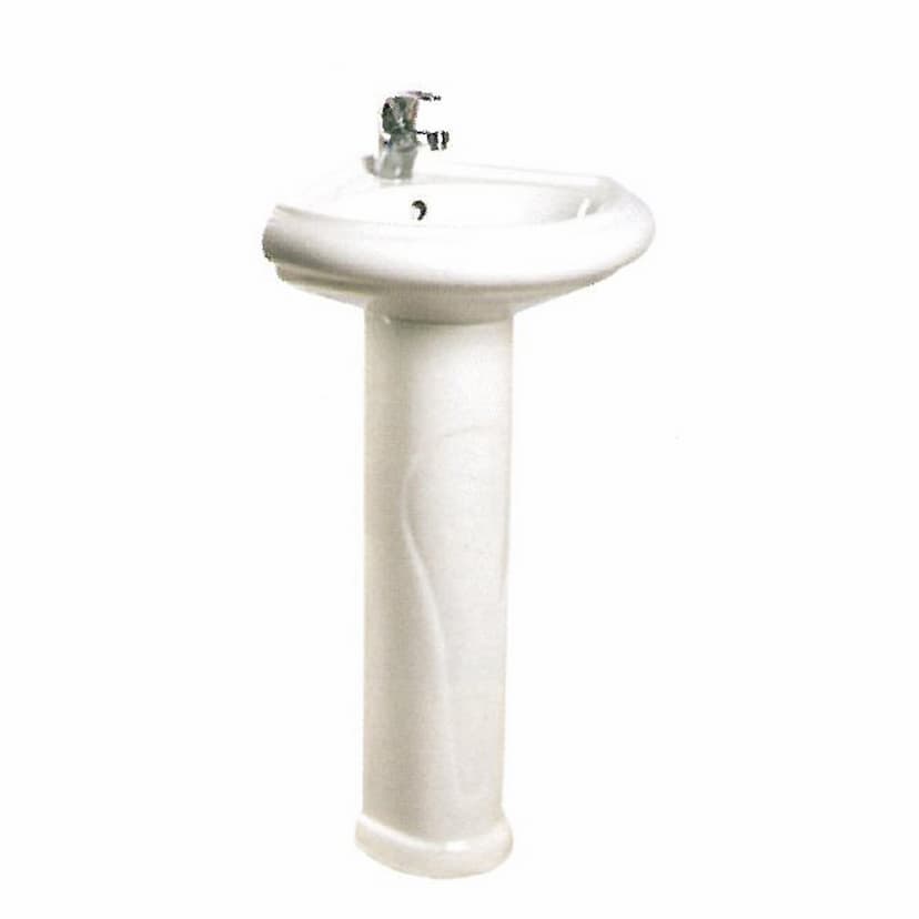 روشویی پایه دار ایساتیس مدل پارس سه گوش 220