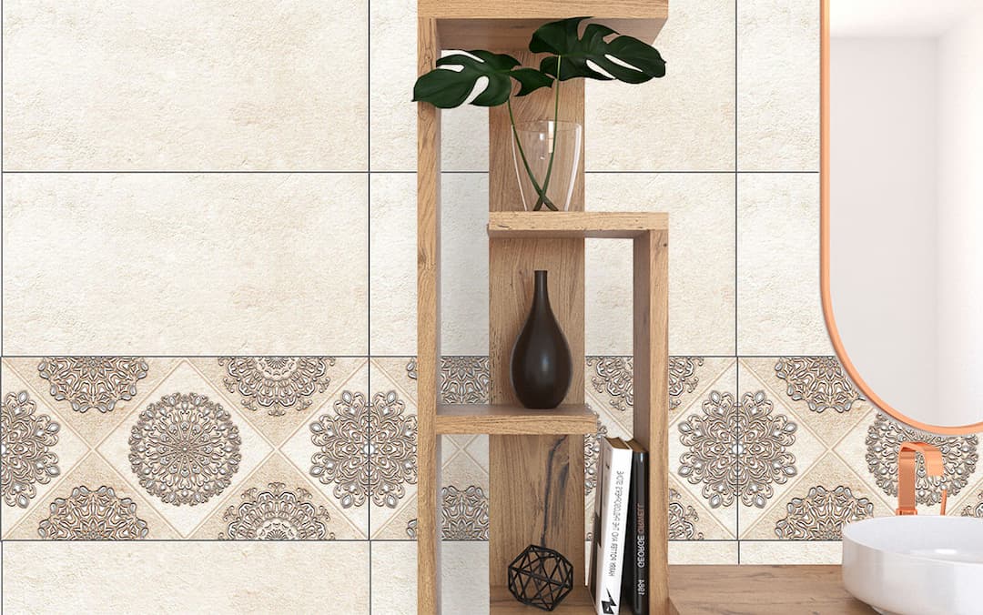 کاشی دکور 1 کارن بژ 30*60کاشی مریم
