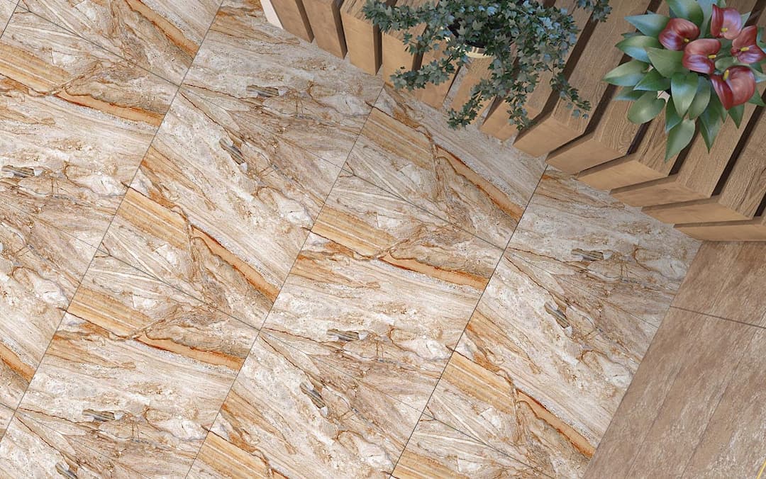 سرامیک پرسلان (MPT6189E) قهوه ای 60*60 کاشی میلاد
