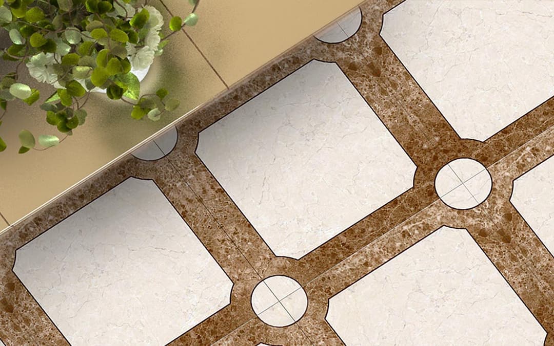 سرامیک پرسلان (MPT6181N) قهوه ای 60*60 کاشی میلاد
