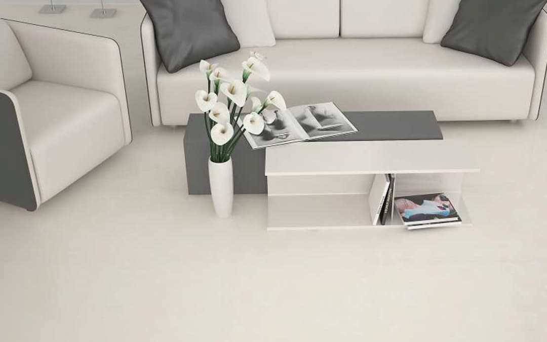 سرامیک پرسلان کانزاس سفید 60*60 کاشی نوین سرام-نانو پولیش