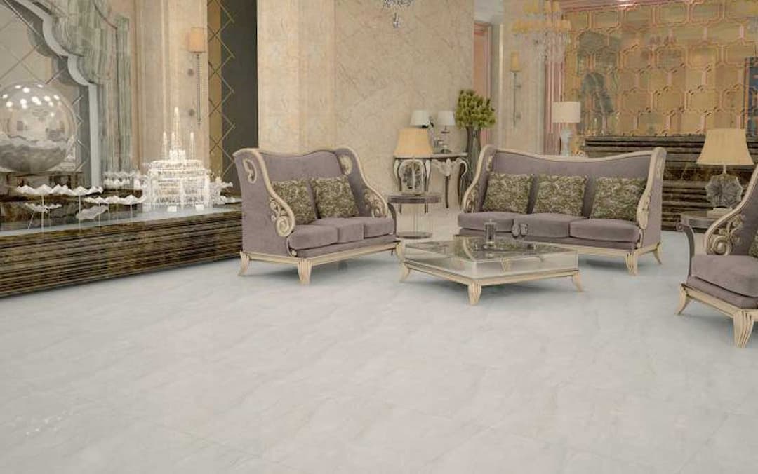 سرامیک پرسلان رفلکس طوسی روشن 80*80 کاشی نوین سرام