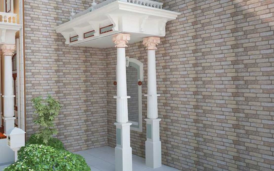 کاشی پرسلان راک استون کرم 30*90 کاشی نوین سرام