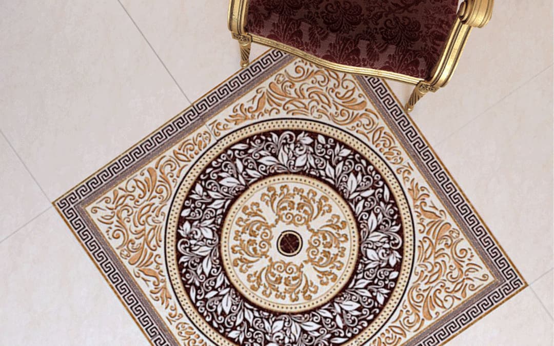 سرامیک دکور دهبید کرم 60*60 کاشی پردیس آباده