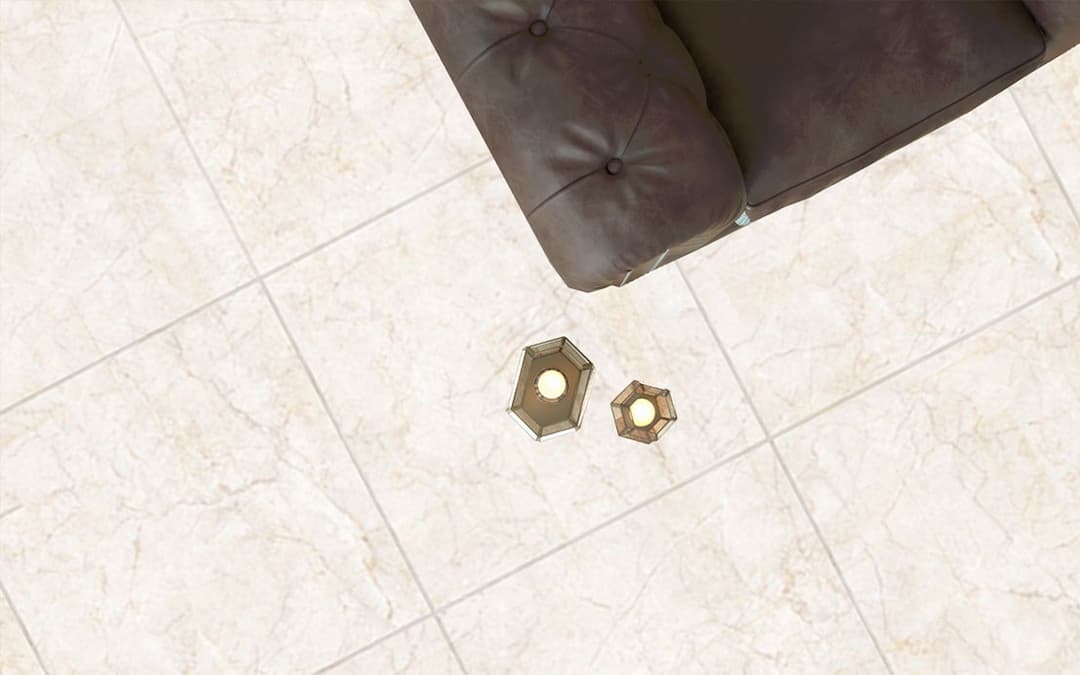سرامیک روشن (AD001) کرم 50*50  کاشی پردیس آباده