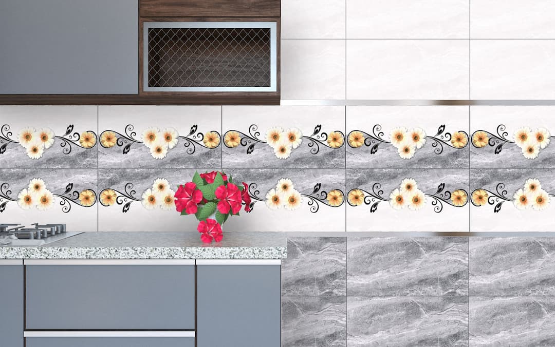 طرح  دکور 1 آرنیکا طوسی 30*60 کاشی پردیس آباده
