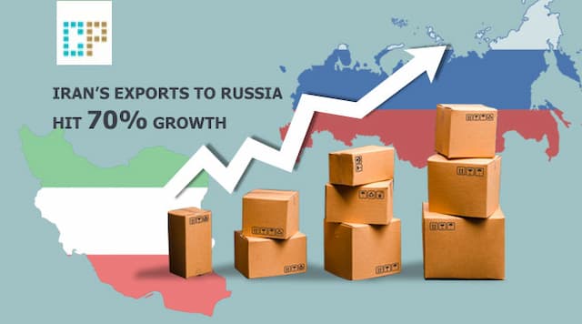 Iran’s exports to Russia hit 70% growth