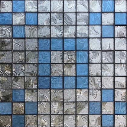 کاشی شیشه ای لیلیوم 4101 خاکستری-آبی 30*30 آوین تایل