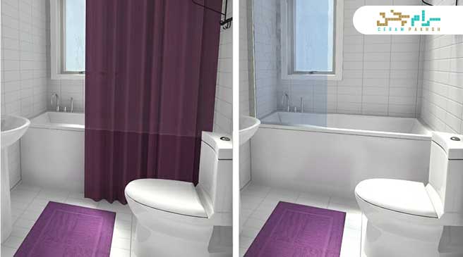 طراحی حمام و سرویس بهداشتی کوچک