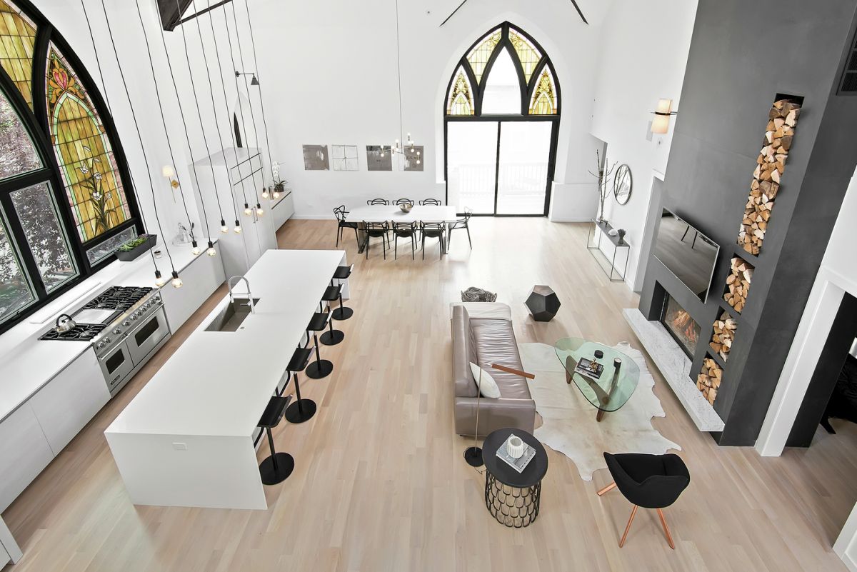 تبدیل کلیسای قدیمی به خانه‌ای مسکونی در شیکاگو