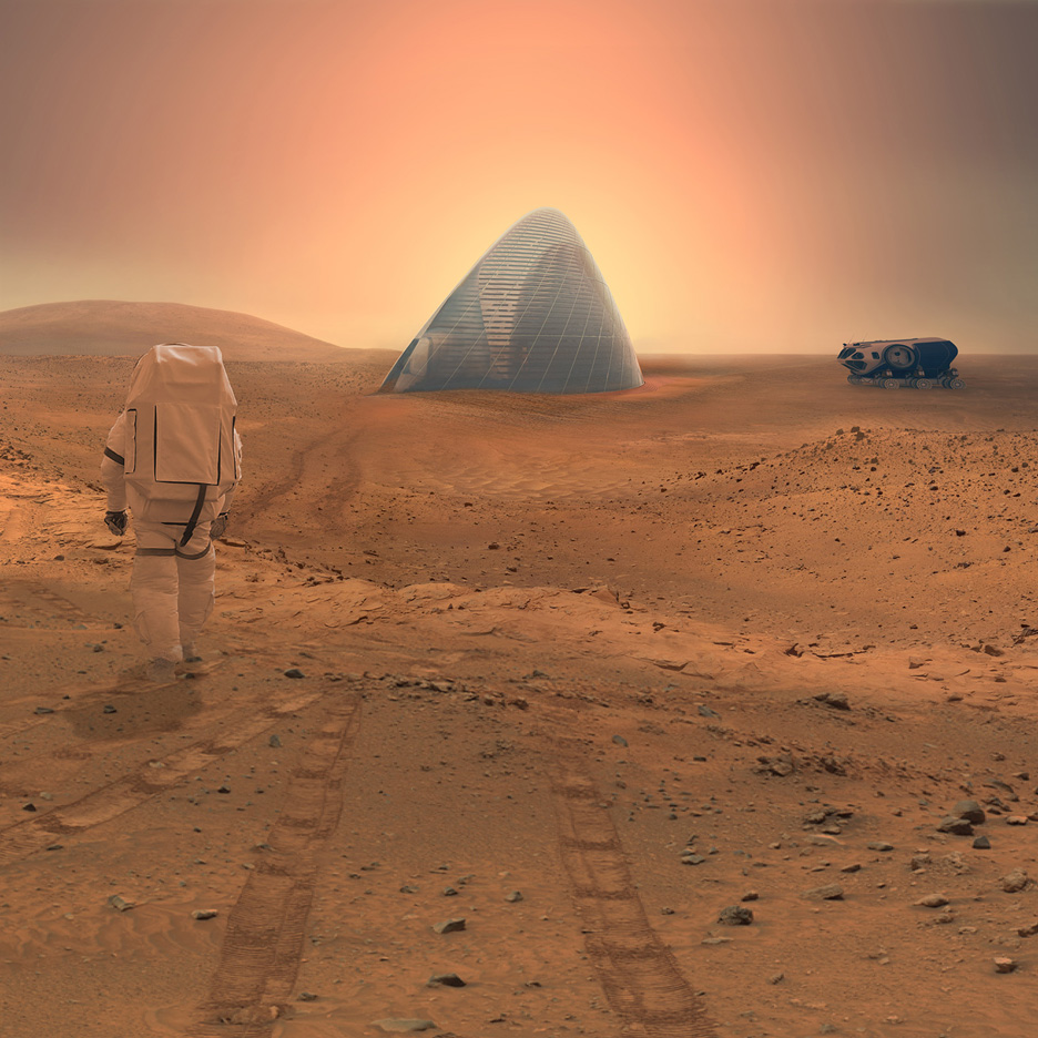 بتن مریخی و ساختمان‌سازی در سیاره سرخ
