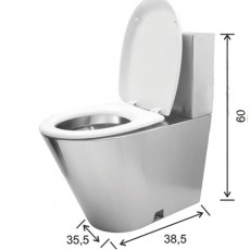 توالت فرنگی شهرآذین گلچین مدل  استیل طلایی